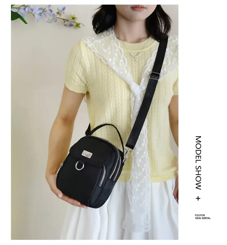 Black Korean Style Phone Crossbody Bag for Women — feature 20