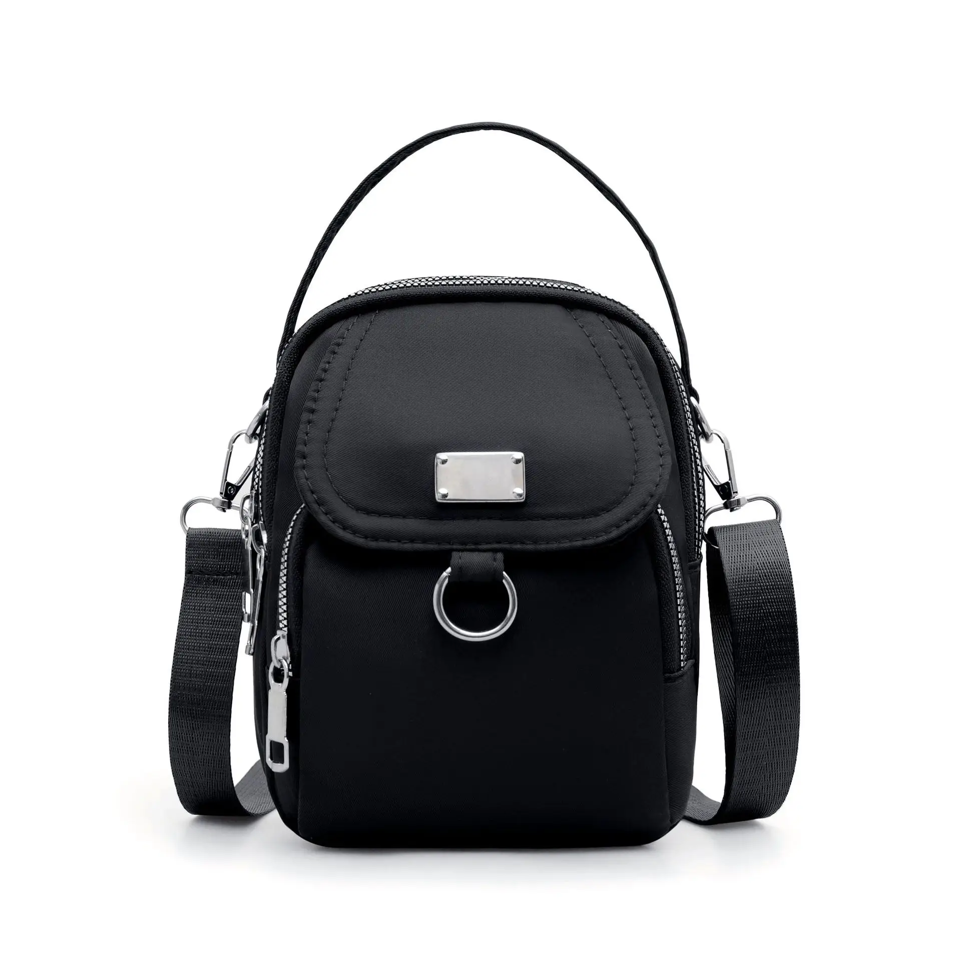 Black Korean Style Phone Crossbody Bag for Women