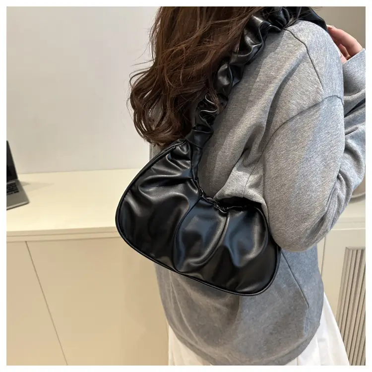 Purple Pleated Shoulder Bag for Women 2025 — feature 10