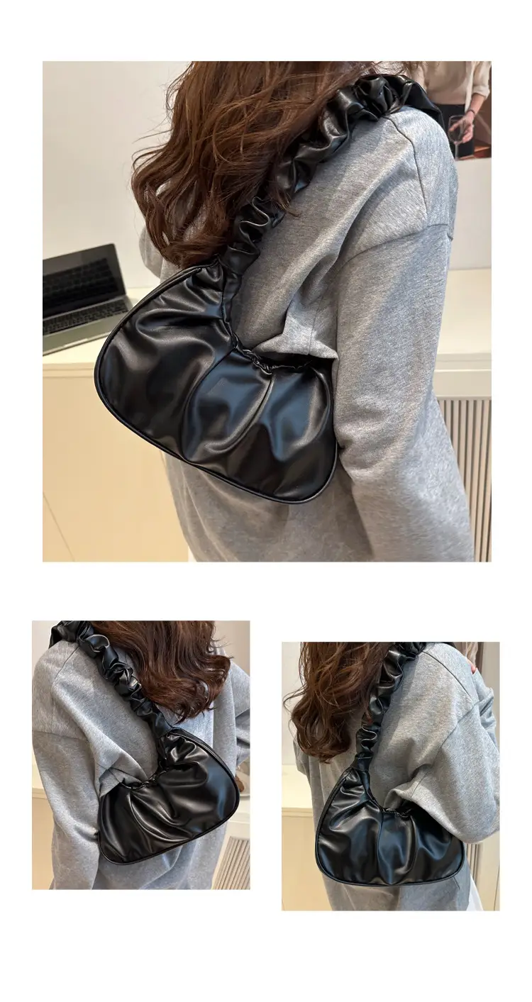 Purple Pleated Shoulder Bag for Women 2025 — feature 16