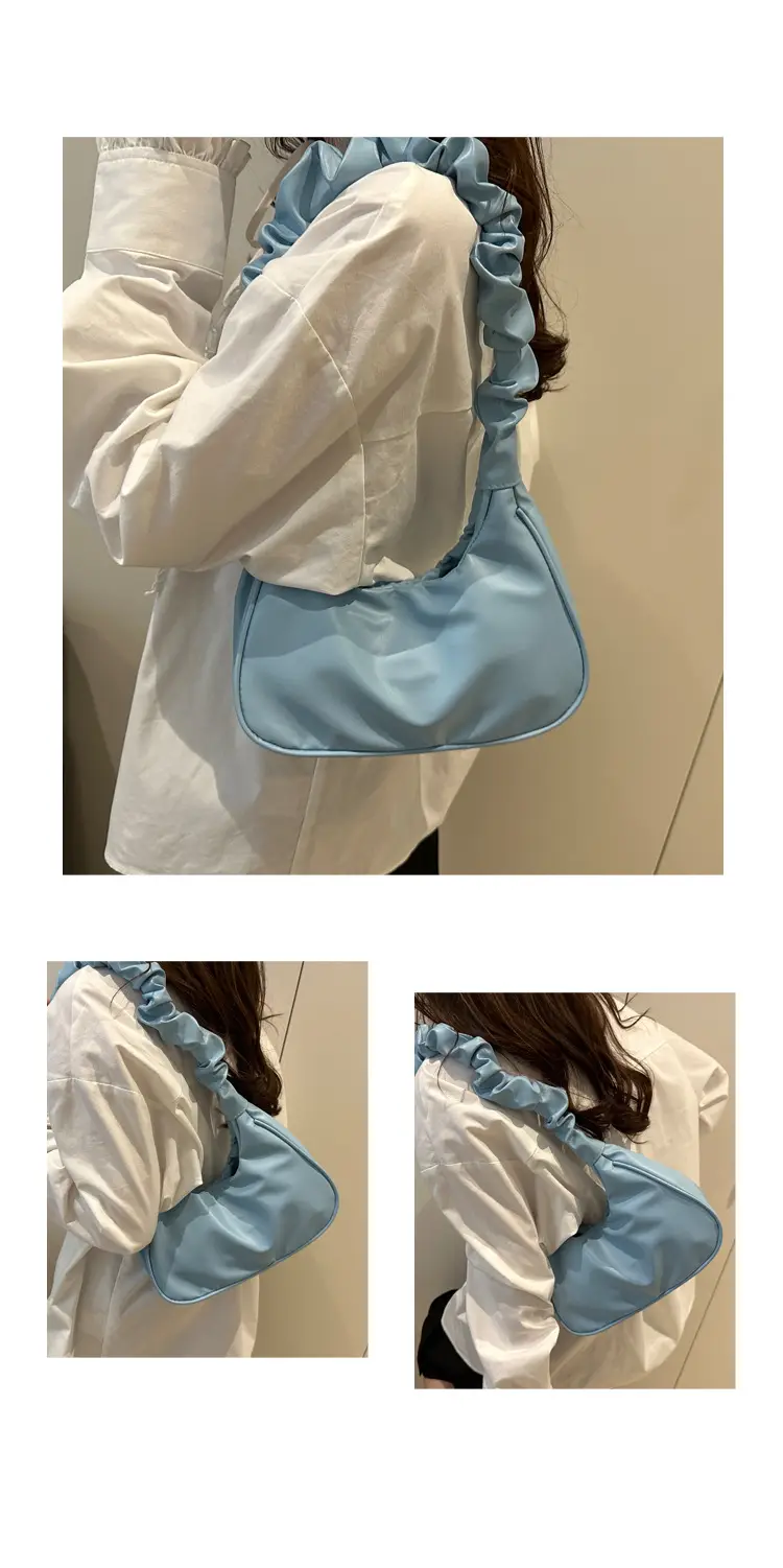 Purple Pleated Shoulder Bag for Women 2025 — feature 18