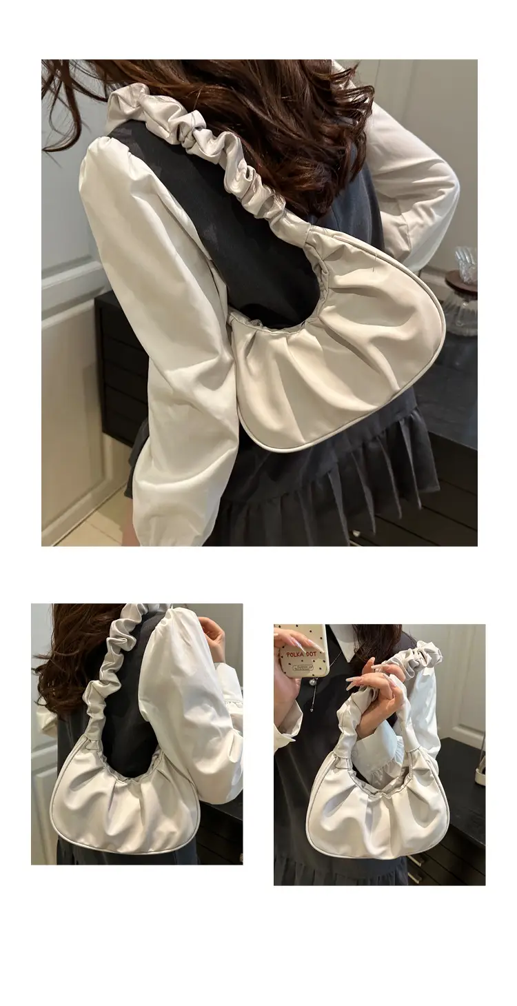 Purple Pleated Shoulder Bag for Women 2025 — feature 19