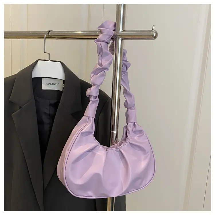 Purple Pleated Shoulder Bag for Women 2025 — feature 23