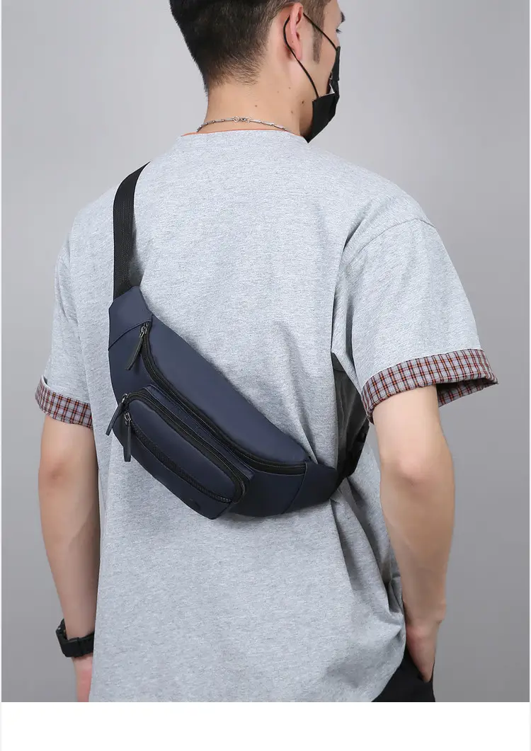 Men's GPS Crossbody Phone Bag Black GPS Linteners — feature 25