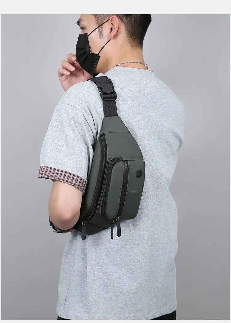 Men's GPS Crossbody Phone Bag Black GPS Linteners — feature 33