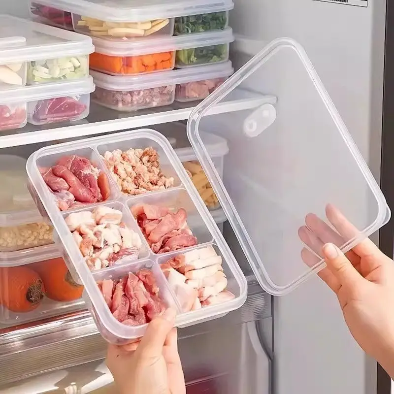 Frozen Meat Food-Grade Storage Box Refrigerator Compartment Box Preservation Box with Lid for Ingredients Cross-Border — feature 1