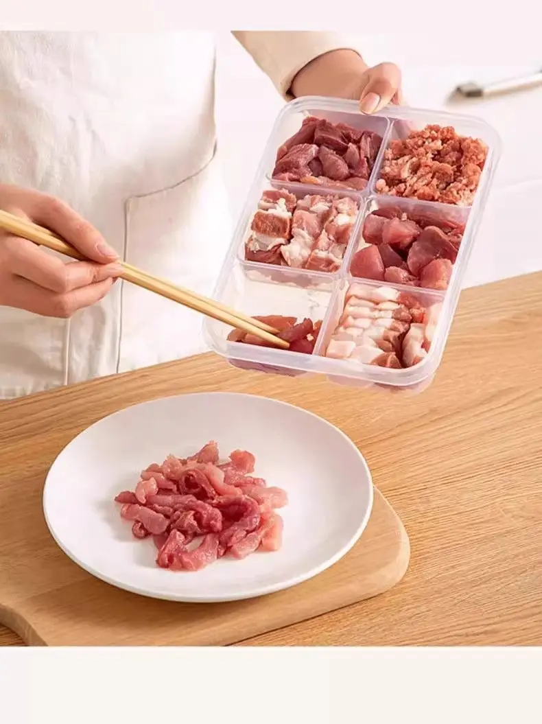 Frozen Meat Food-Grade Storage Box Refrigerator Compartment Box Preservation Box with Lid for Ingredients Cross-Border — feature 6