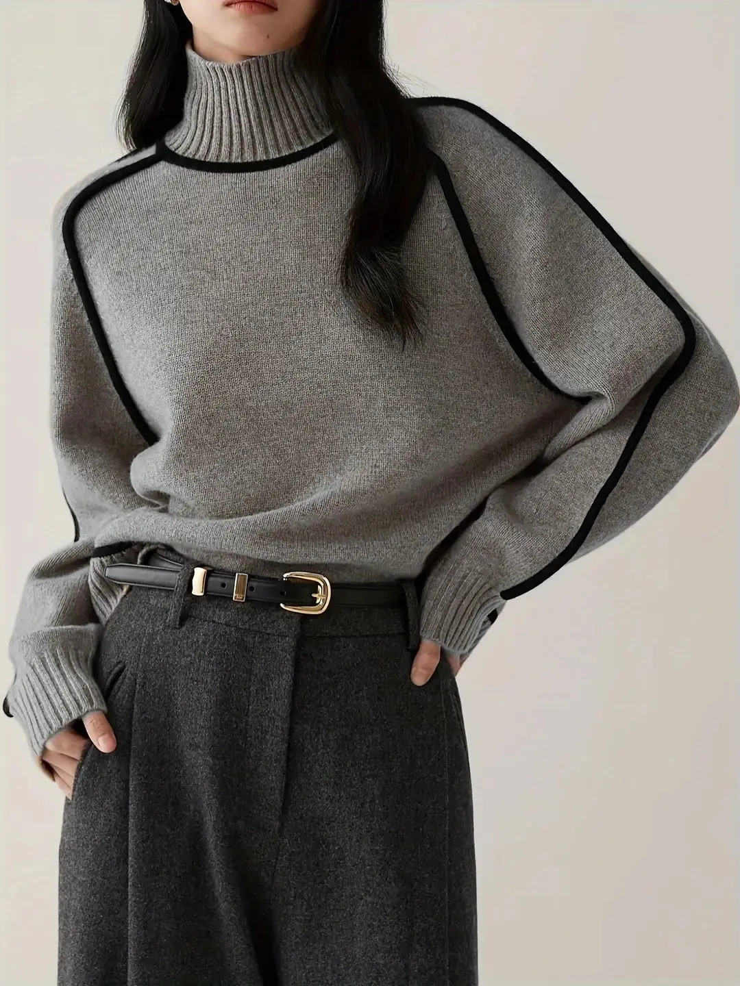 2026 Cross-Border Foreign Trade Autumn and Winter Style Slim Casual Loose Pullover Knitted Lazy Style Sweater for Women — feature 18