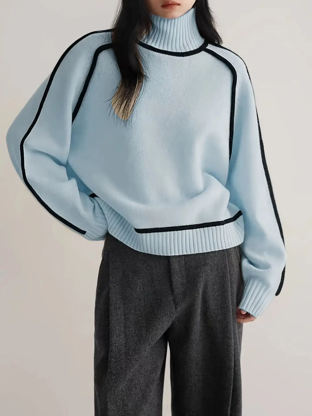 2026 Cross-Border Foreign Trade Autumn and Winter Style Slim Casual Loose Pullover Knitted Lazy Style Sweater for Women — feature 23