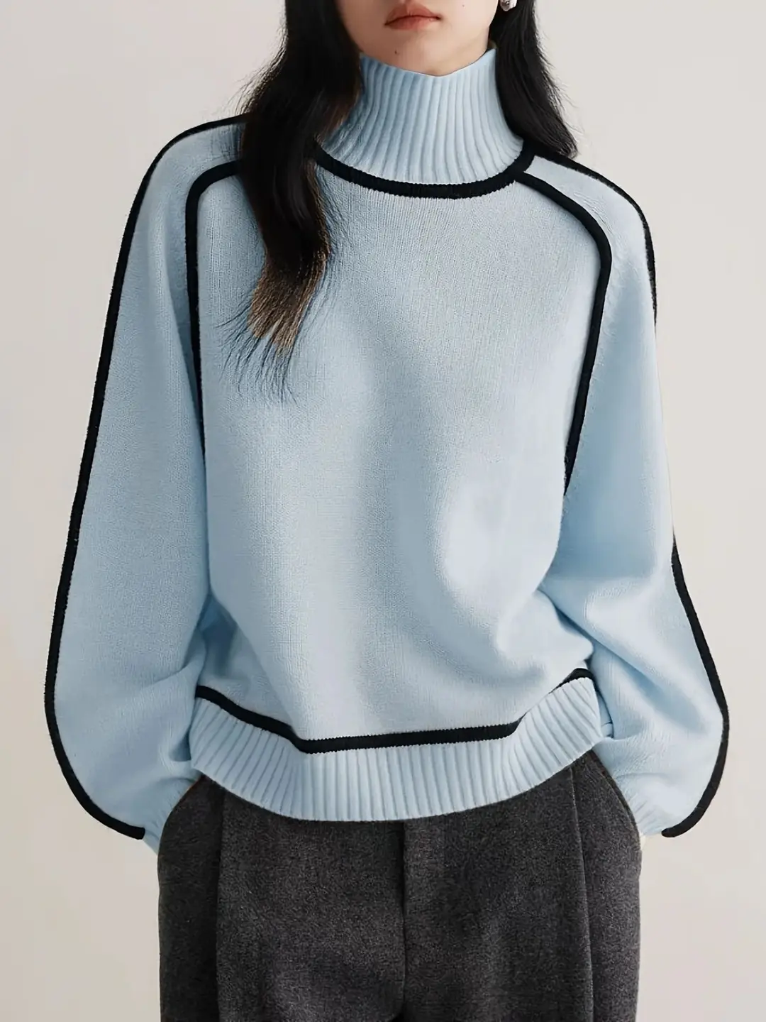 2026 Cross-Border Foreign Trade Autumn and Winter Style Slim Casual Loose Pullover Knitted Lazy Style Sweater for Women — feature 24
