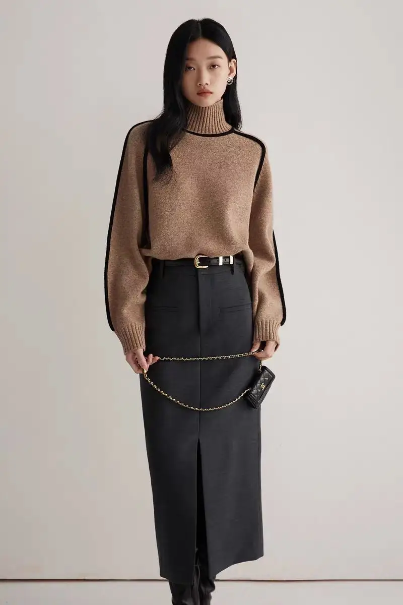 2026 Cross-Border Foreign Trade Autumn and Winter Style Slim Casual Loose Pullover Knitted Lazy Style Sweater for Women — feature 9