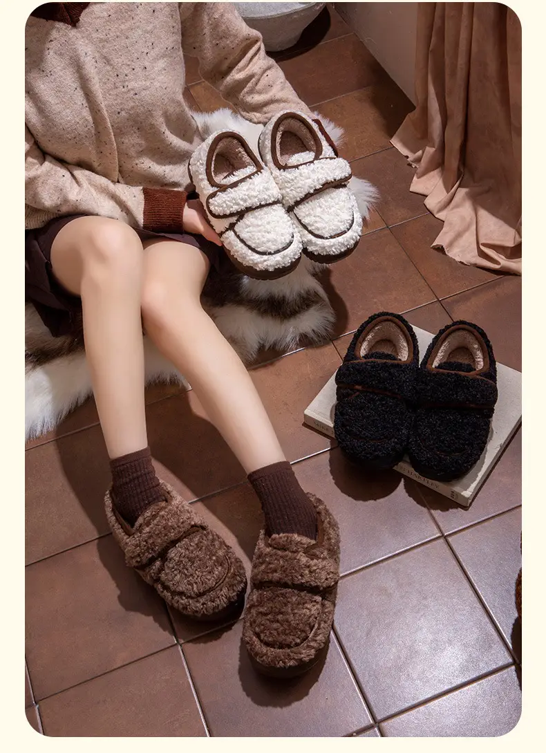 Lamb Wool Warm Slipper for Women Autumn Winter — feature 10