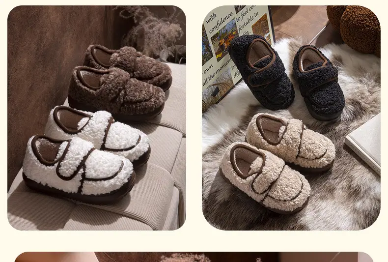 Lamb Wool Warm Slipper for Women Autumn Winter — feature 14