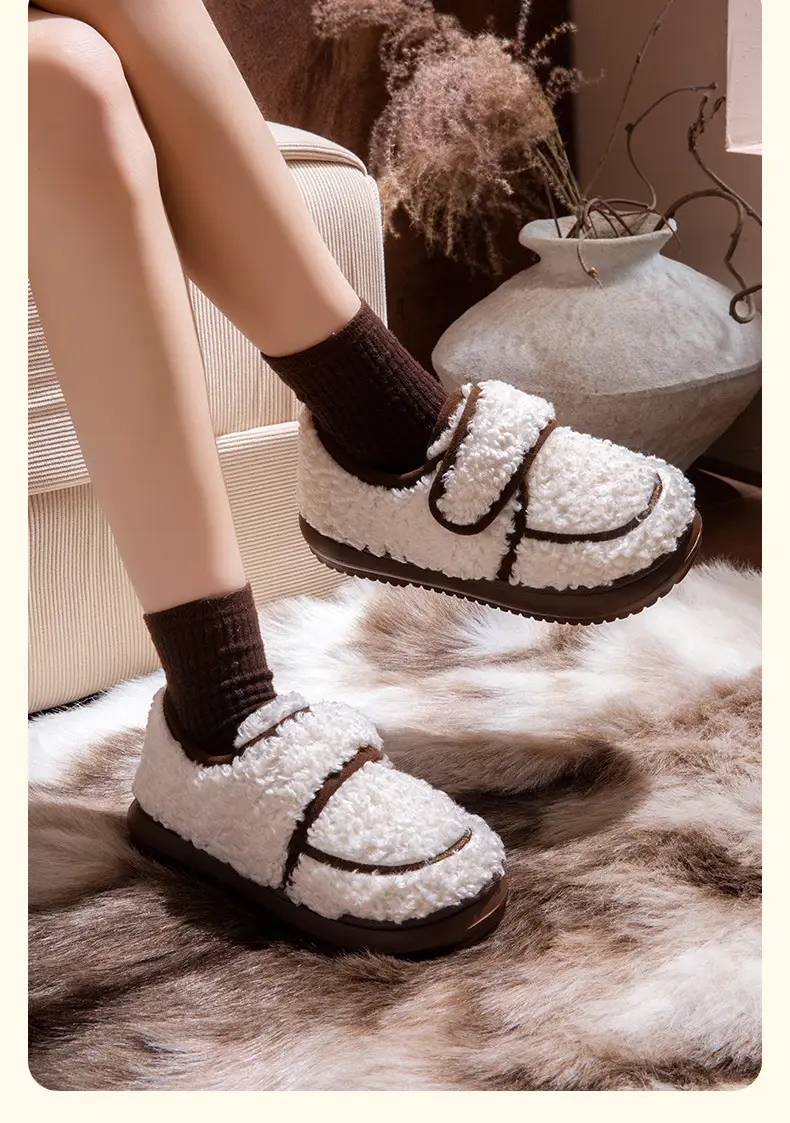 Lamb Wool Warm Slipper for Women Autumn Winter — feature 15
