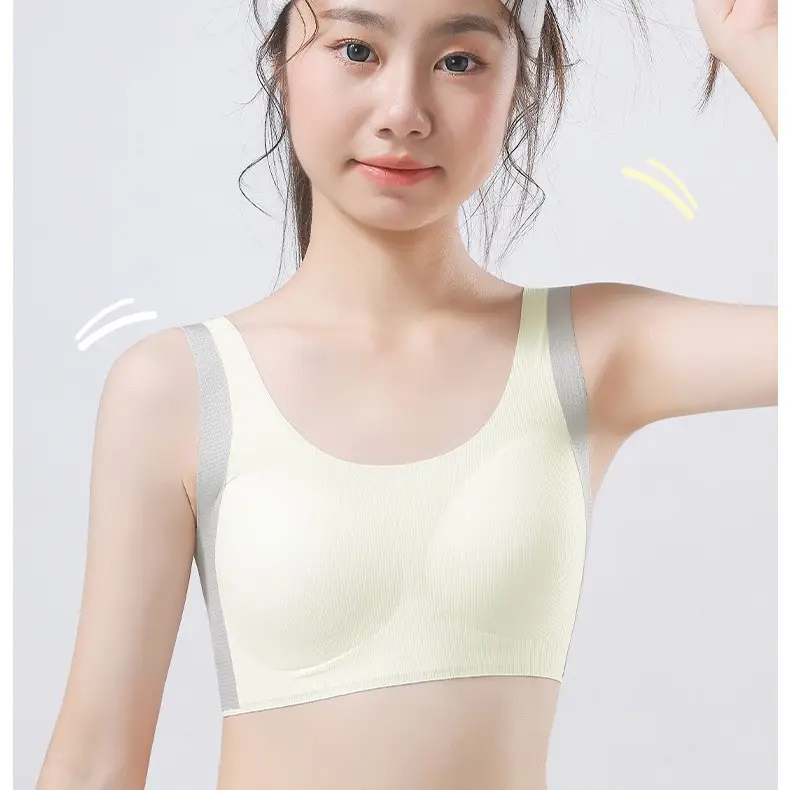 Girls' Underwear for the Second and Third Stages of Development, Corrective Sports Anti-Shock Vest for Middle and High School Students, Puberty Girls' Development Bra