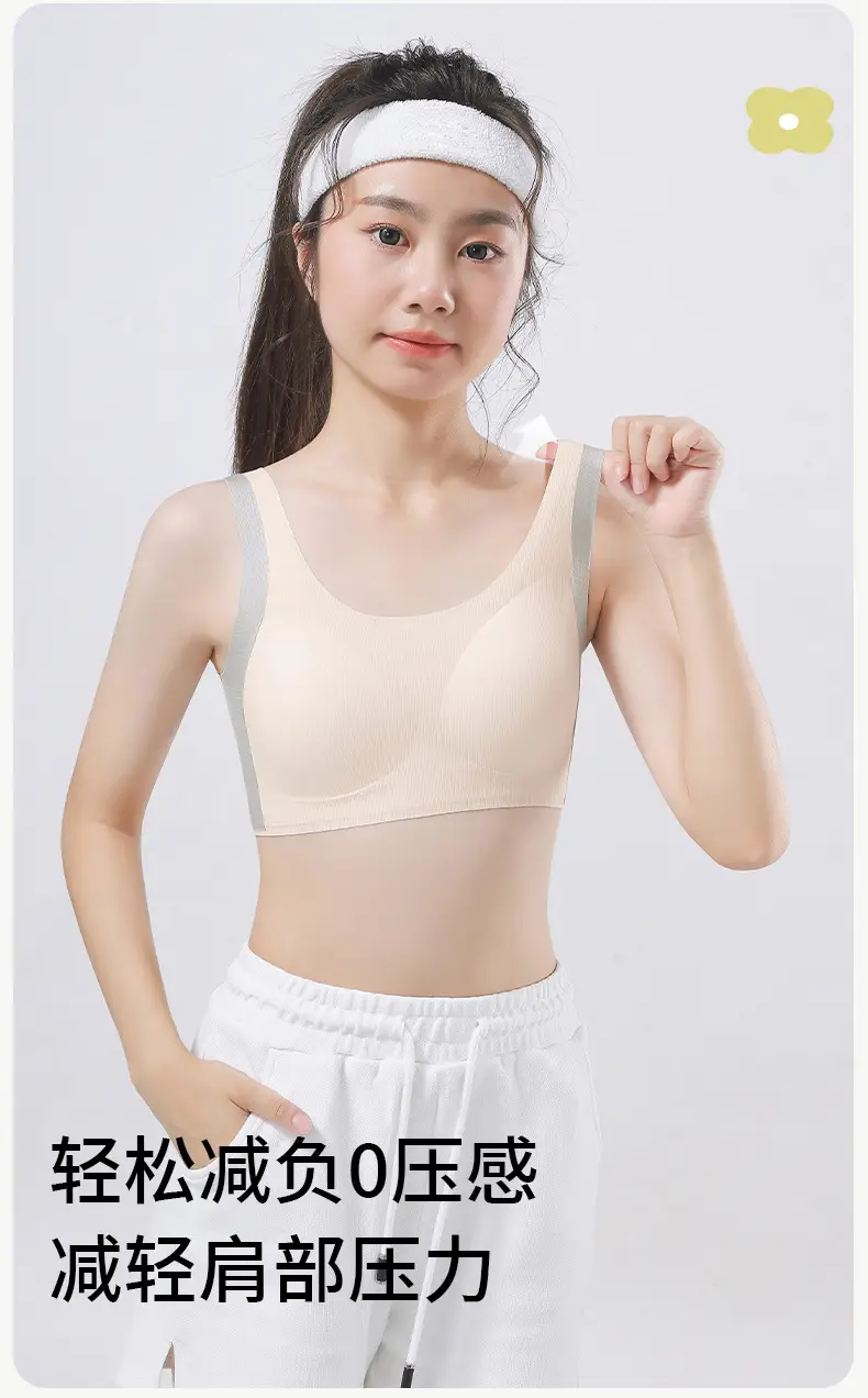 Girls' Underwear for the Second and Third Stages of Development, Corrective Sports Anti-Shock Vest for Middle and High School Students, Puberty Girls' Development Bra — feature 12