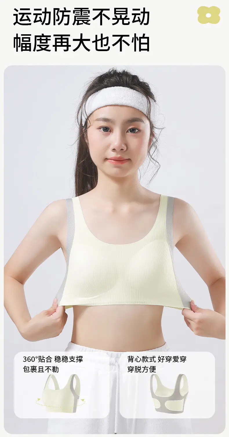 Girls' Underwear for the Second and Third Stages of Development, Corrective Sports Anti-Shock Vest for Middle and High School Students, Puberty Girls' Development Bra — feature 8