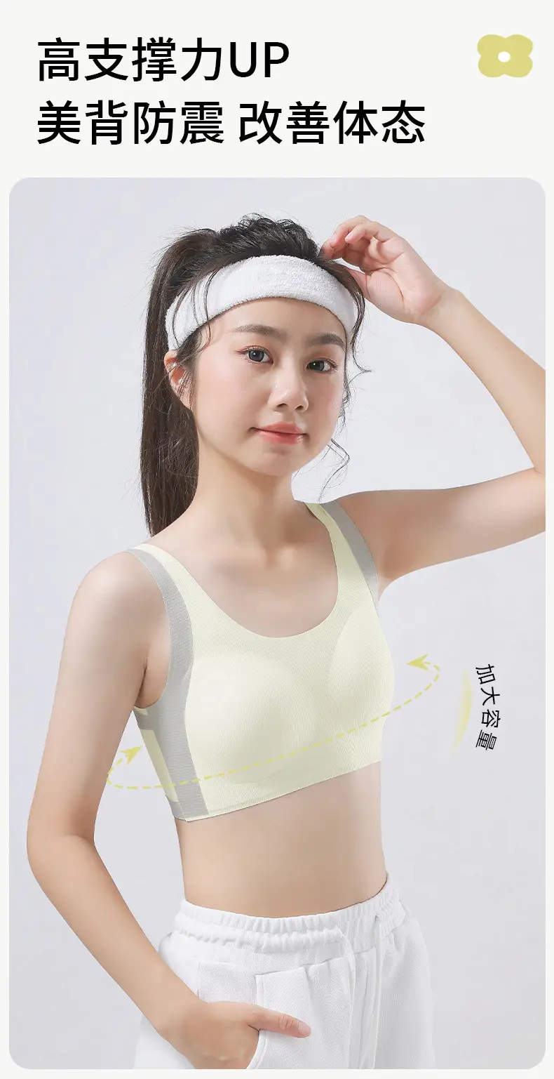 Girls' Underwear for the Second and Third Stages of Development, Corrective Sports Anti-Shock Vest for Middle and High School Students, Puberty Girls' Development Bra — feature 9