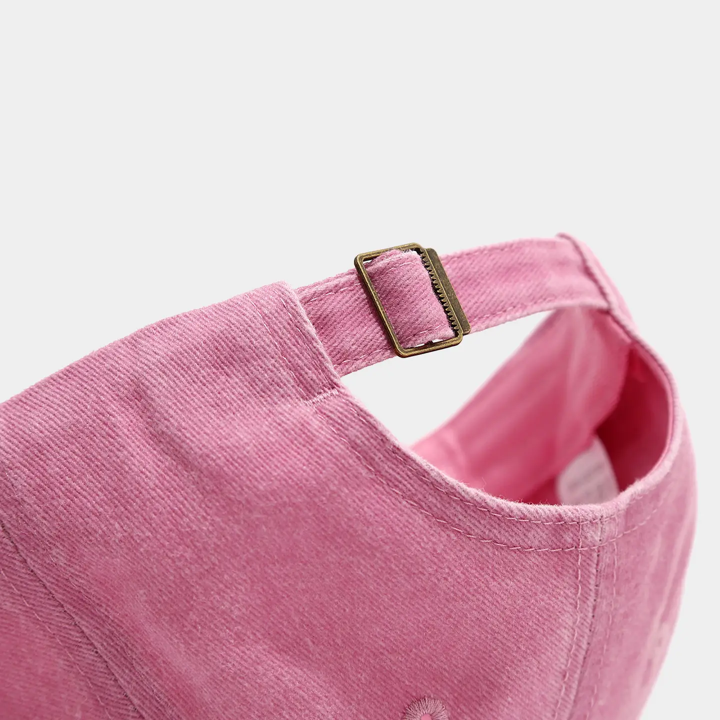 Expensive & Stylish Pink & Grey Baseball Cap with Embroidery — feature 10