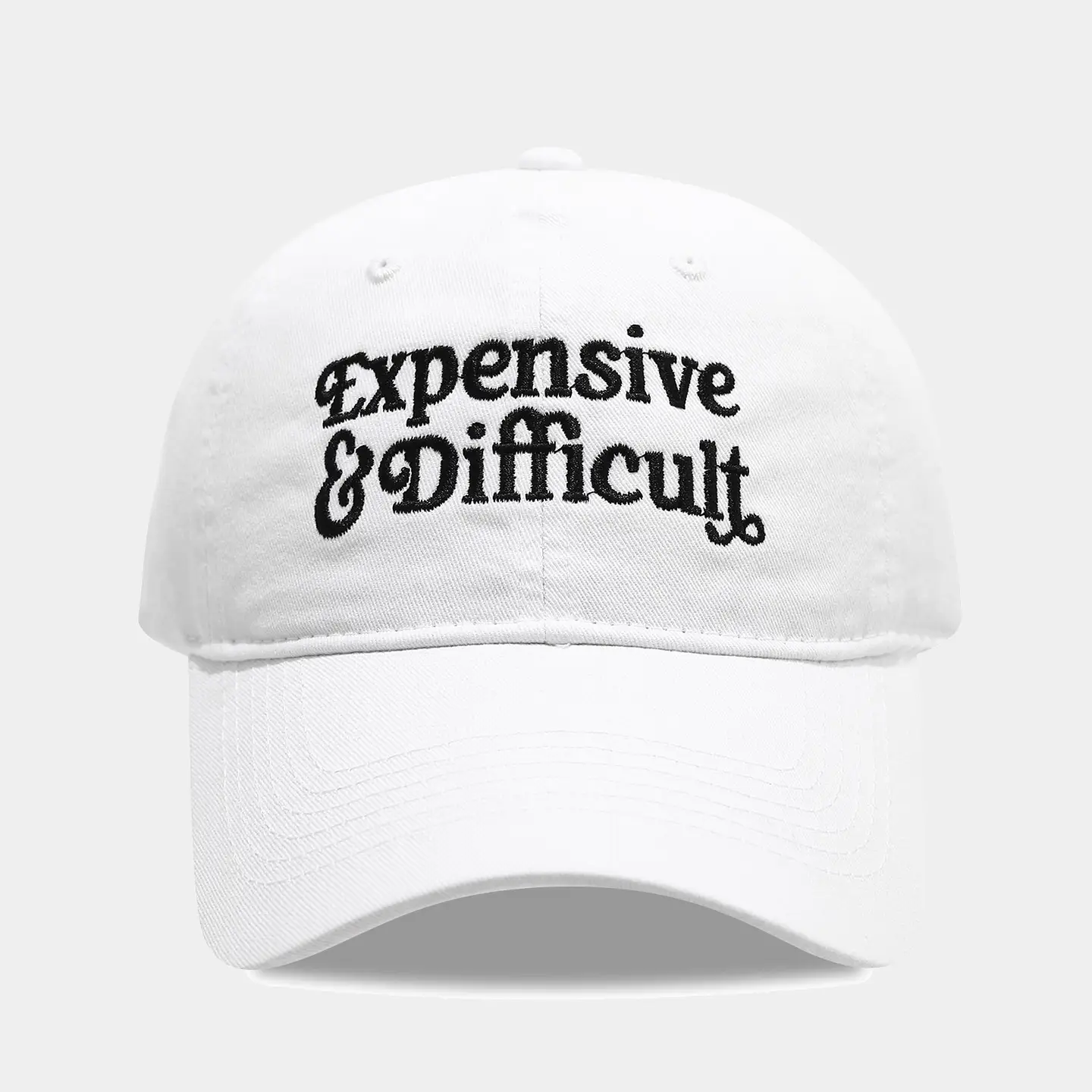 Expensive & Stylish Pink & Grey Baseball Cap with Embroidery - Image 2