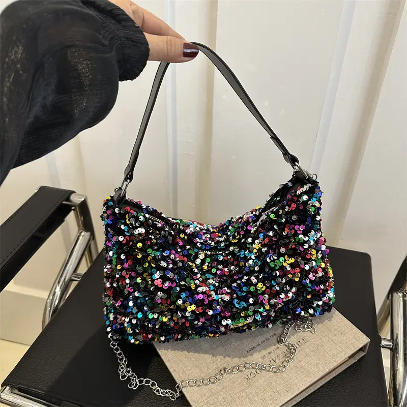 Korean Style Sequin Chain Shoulder Bag Women - Image 7