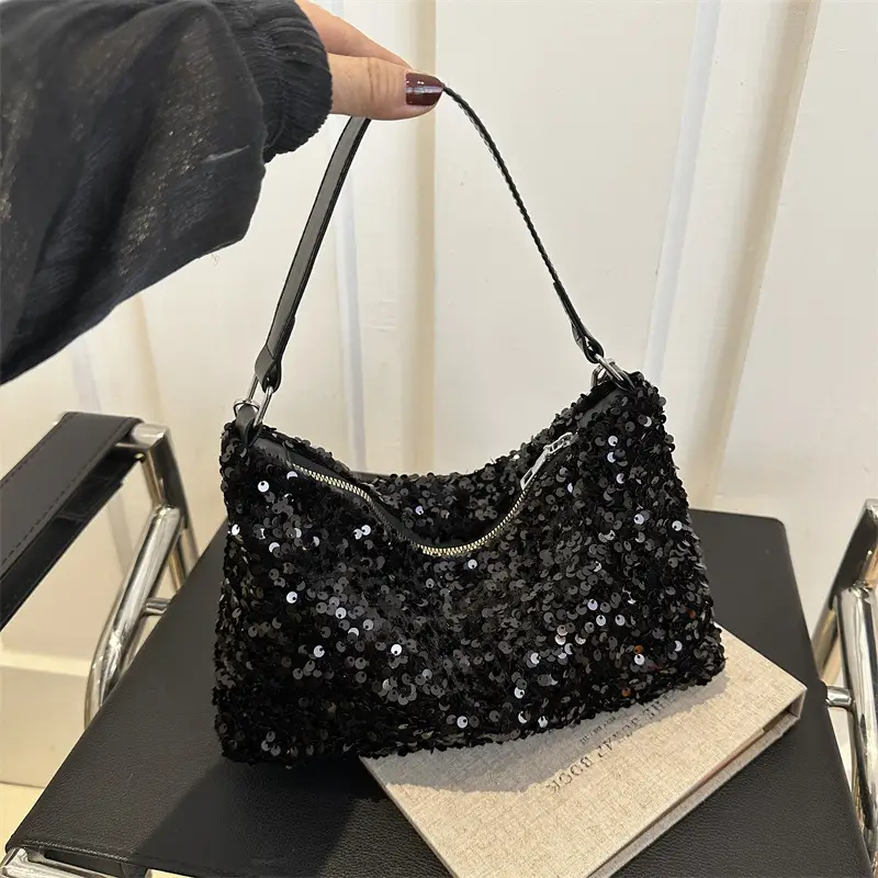 Korean Style Sequin Chain Shoulder Bag Women - Image 8