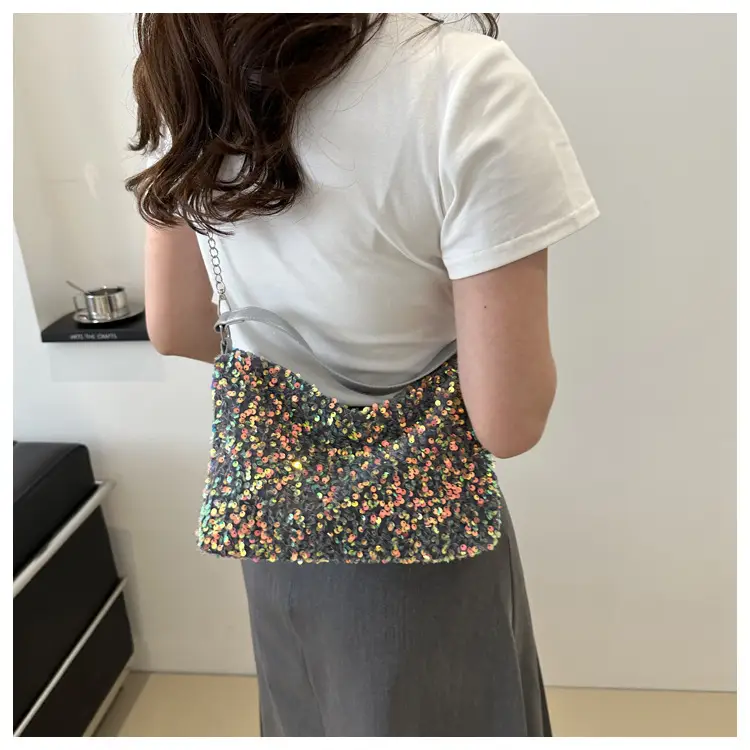 Korean Style Sequin Chain Shoulder Bag Women — feature 15