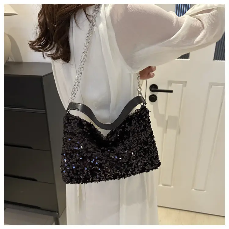 Korean Style Sequin Chain Shoulder Bag Women — feature 21