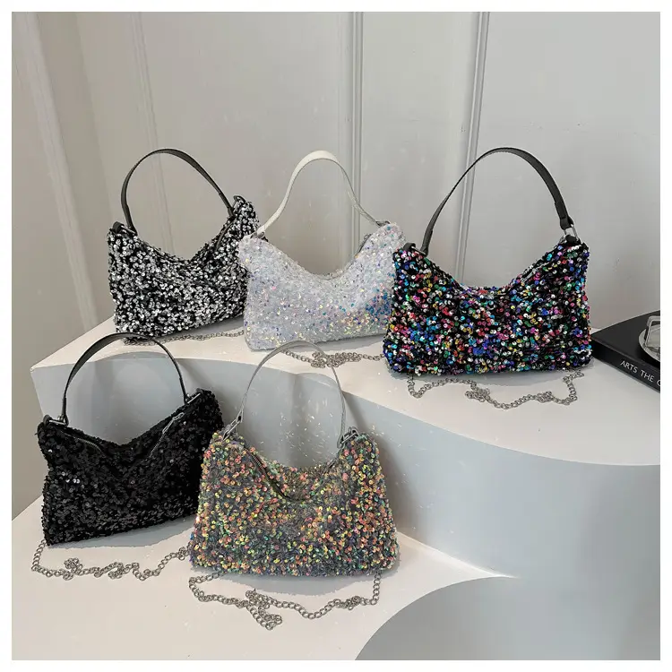 Korean Style Sequin Chain Shoulder Bag Women — feature 23