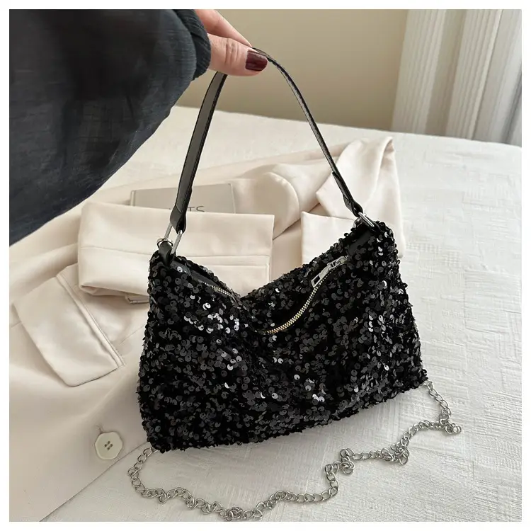 Korean Style Sequin Chain Shoulder Bag Women — feature 26