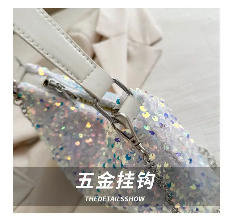 Korean Style Sequin Chain Shoulder Bag Women — feature 5