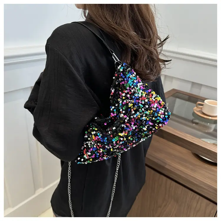 Korean Style Sequin Chain Shoulder Bag Women — feature 8