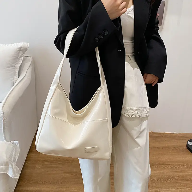 2026 Women's Tan Shoulder Crossbody Tote Bag Large Capacity - Image 7
