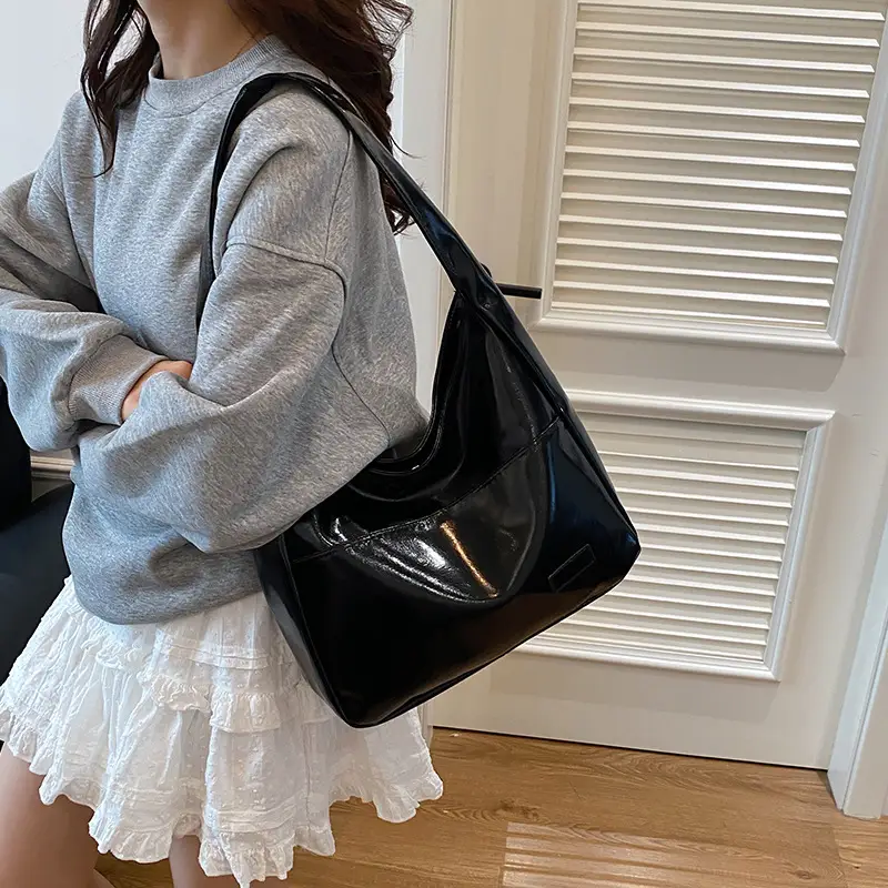 2026 Women's Tan Shoulder Crossbody Tote Bag Large Capacity - Image 8