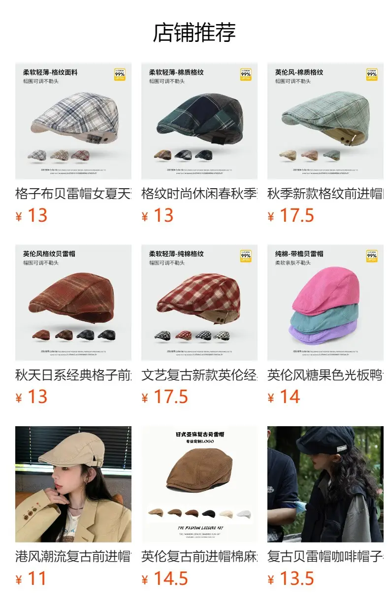 Plaid Ploucha Cap Retro American Classic Forward — feature 1