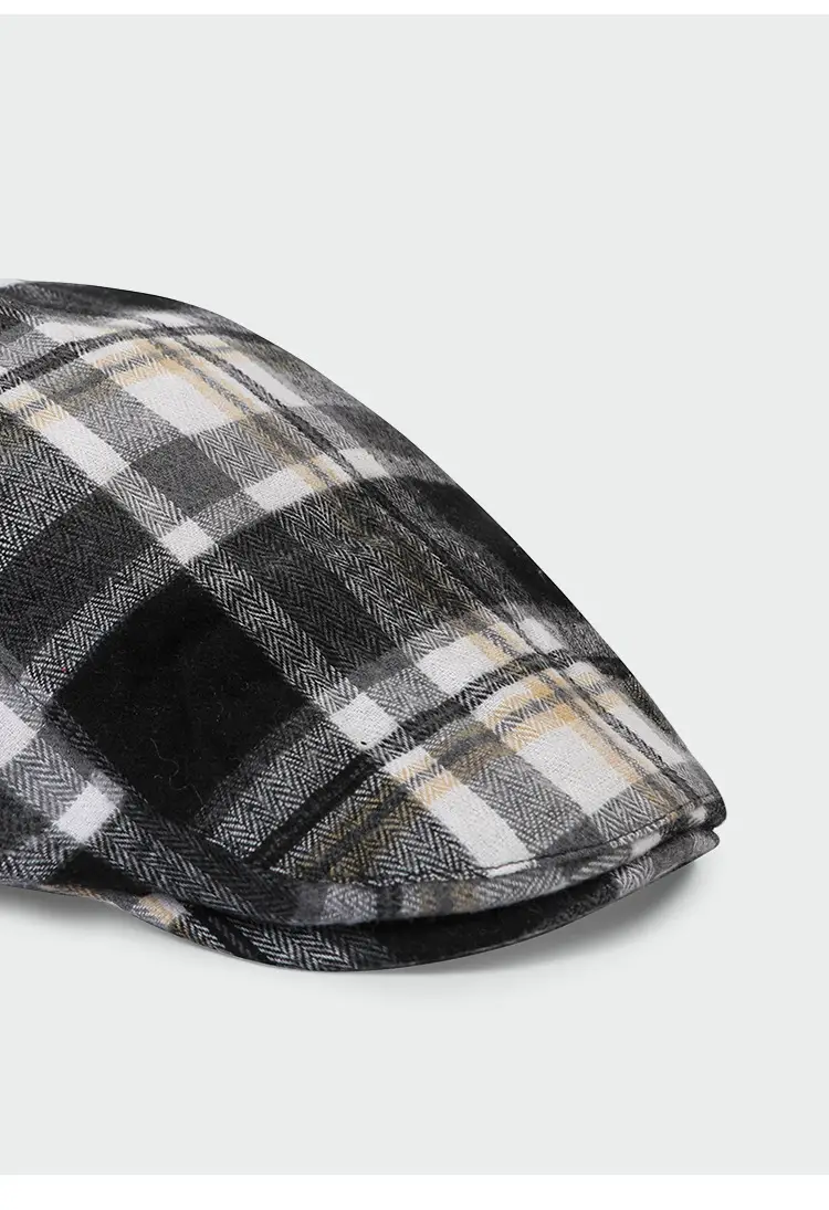 Plaid Ploucha Cap Retro American Classic Forward — feature 11