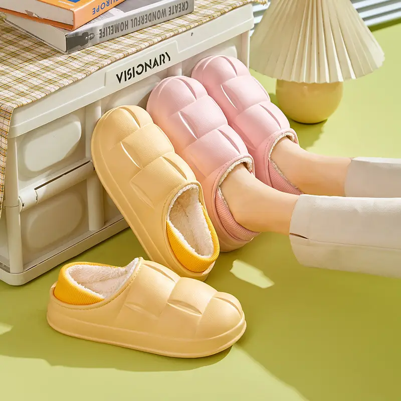 Women Winter Bogie Slipper Waterproof Cotton Non-Slip Petal - Image 8