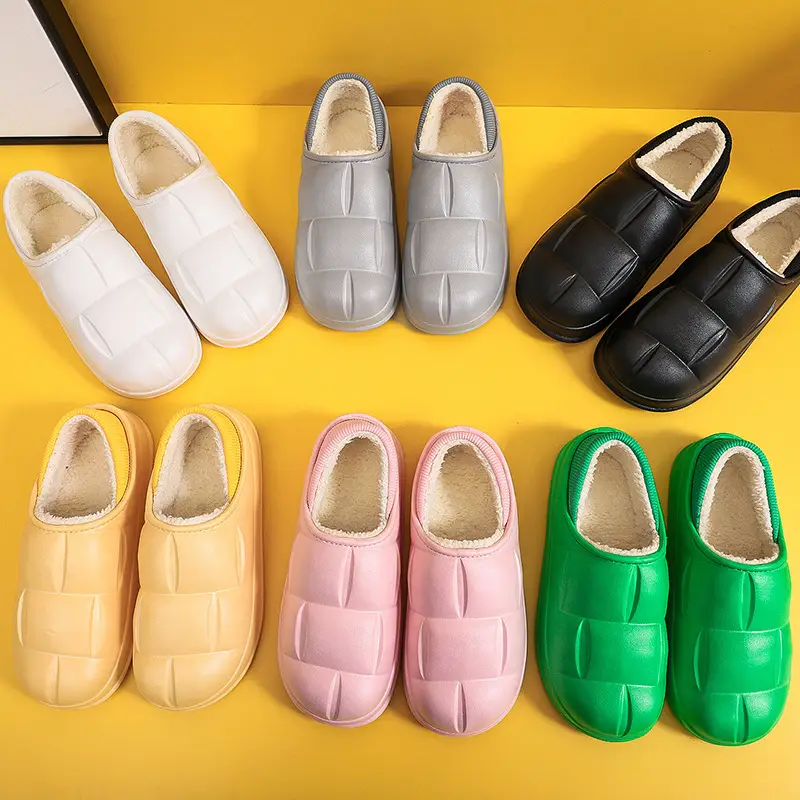 Women Winter Bogie Slipper Waterproof Cotton Non-Slip Petal - Image 9
