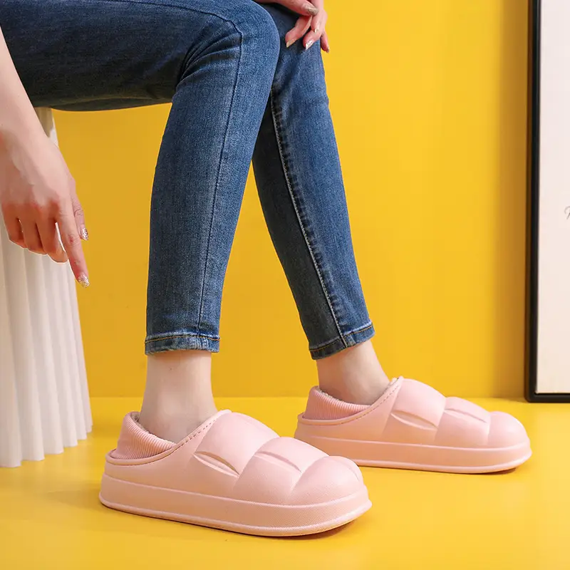 Women Winter Bogie Slipper Waterproof Cotton Non-Slip Petal - Image 10