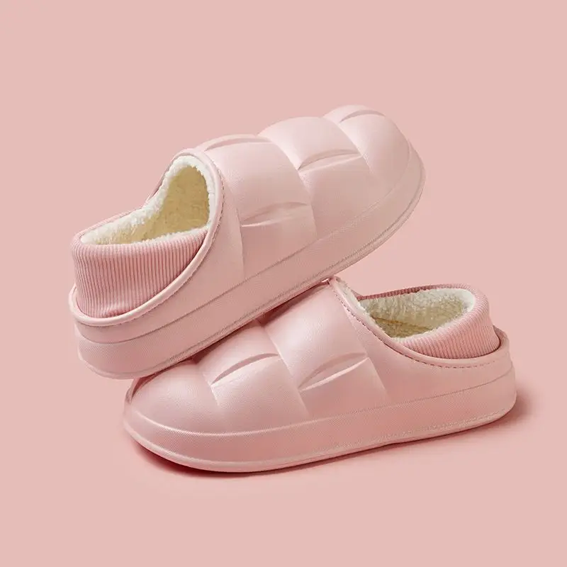 Women Winter Bogie Slipper Waterproof Cotton Non-Slip Petal - Image 3