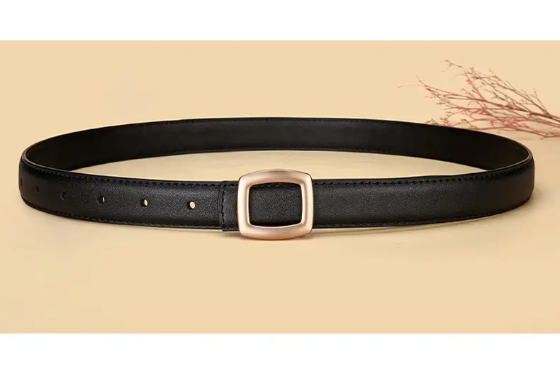 Women Genuine Leather Belt Black Brown Korean Style β feature 14