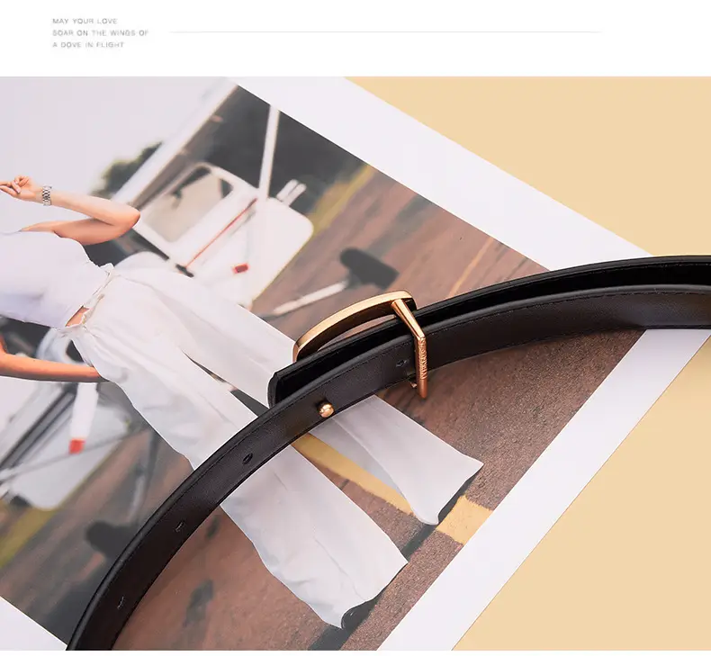 Women Genuine Leather Belt Black Brown Korean Style β feature 18