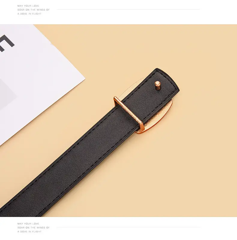 Women Genuine Leather Belt Black Brown Korean Style β feature 19