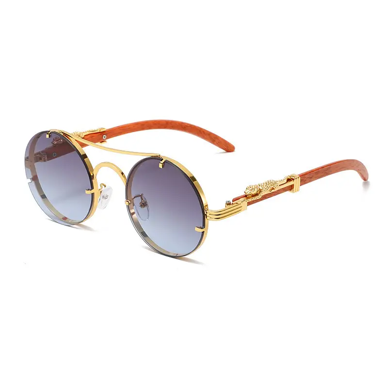 New Round Metal Sunglasses Leopard Head Anti-UV 2025 - Image 13
