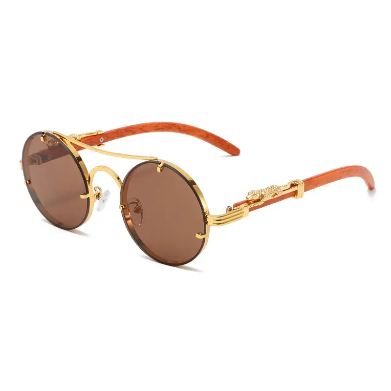 New Round Metal Sunglasses Leopard Head Anti-UV 2025 - Image 15