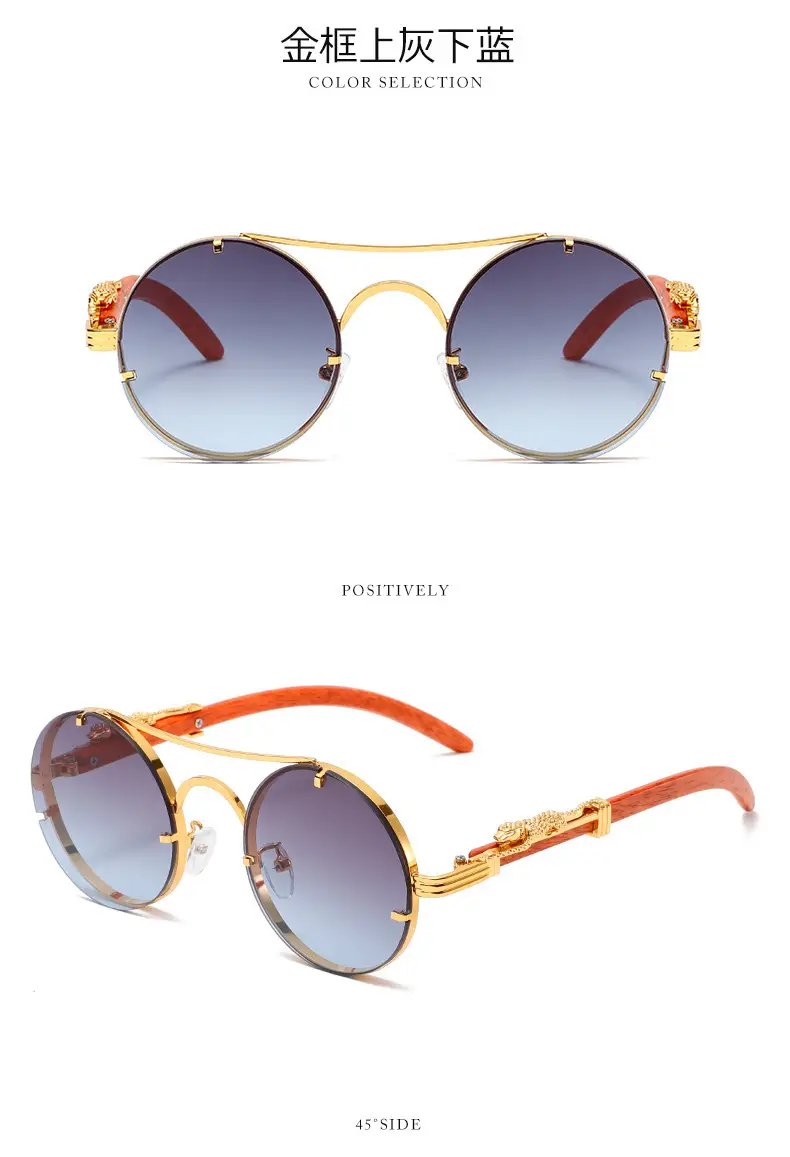 New Round Metal Sunglasses Leopard Head Anti-UV 2025 β feature 13