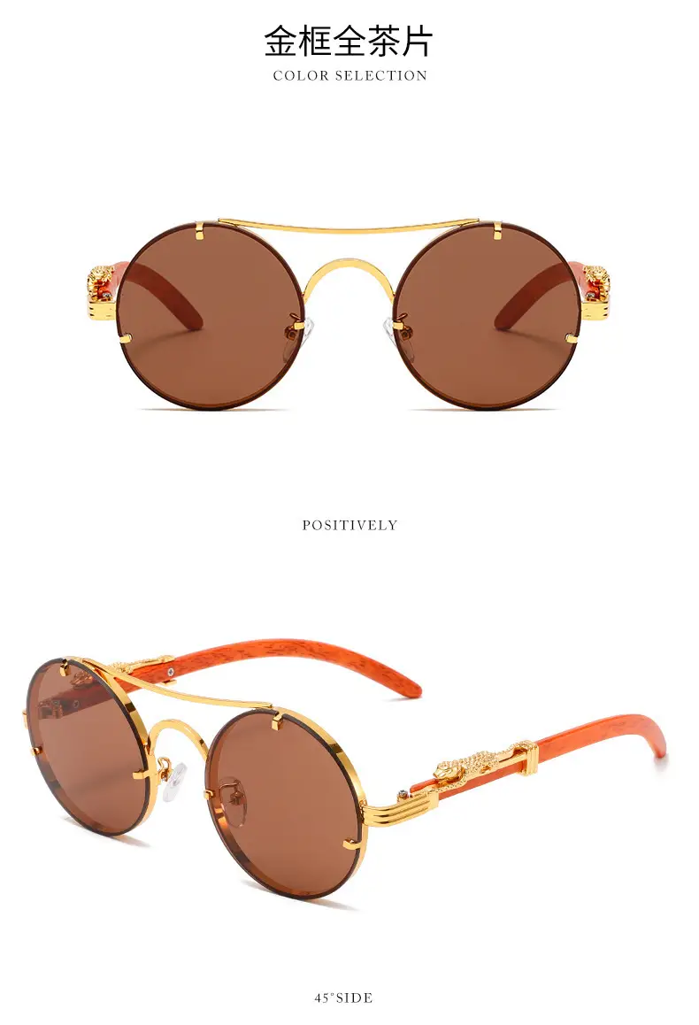 New Round Metal Sunglasses Leopard Head Anti-UV 2025 β feature 17