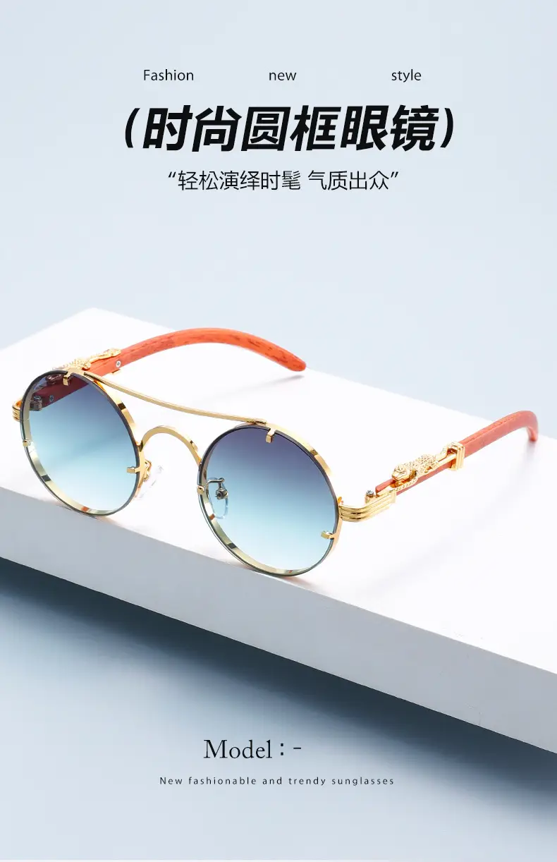 New Round Metal Sunglasses Leopard Head Anti-UV 2025 β feature 2