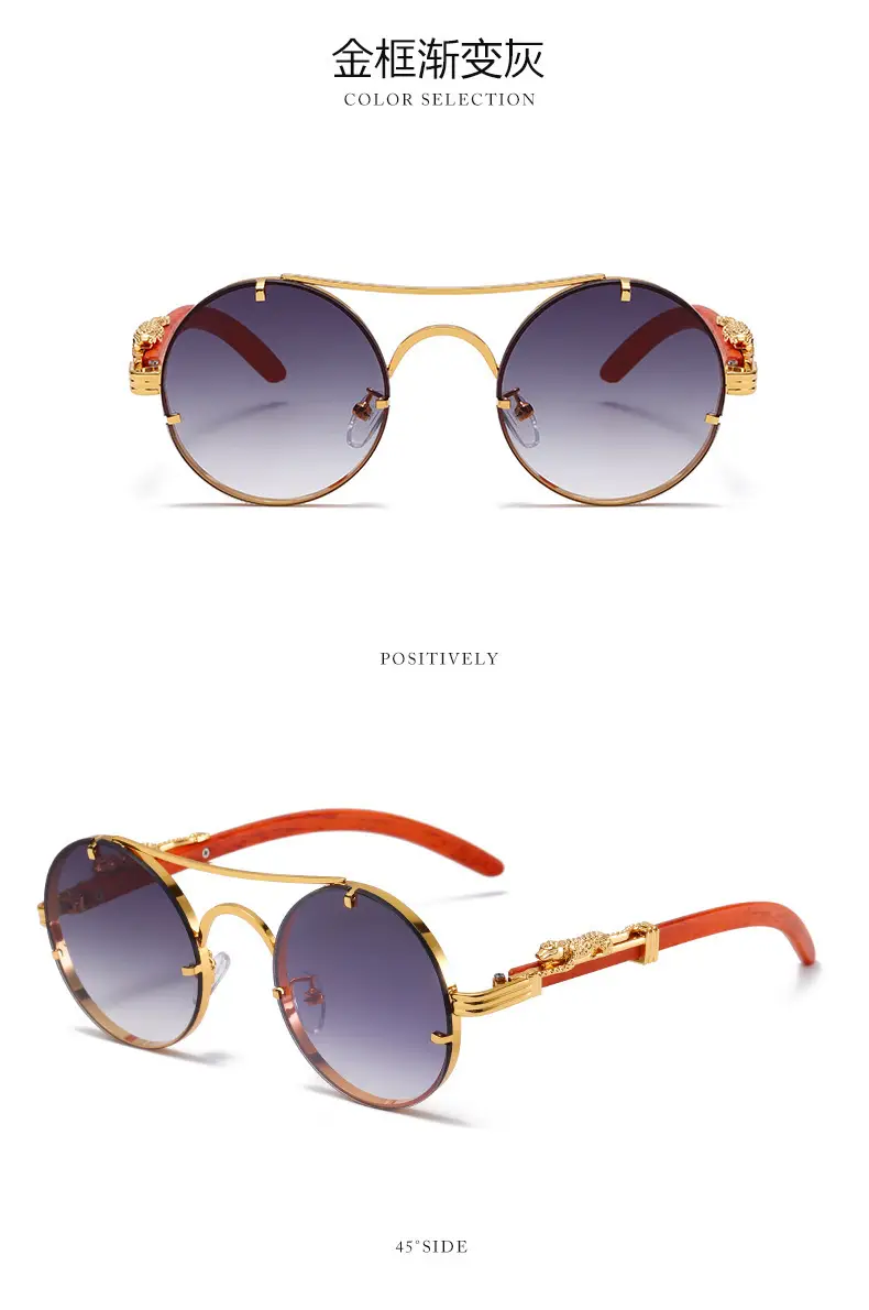 New Round Metal Sunglasses Leopard Head Anti-UV 2025 β feature 20