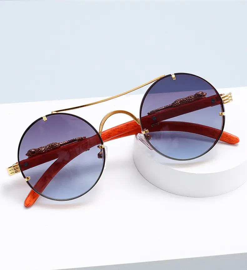 New Round Metal Sunglasses Leopard Head Anti-UV 2025 β feature 4